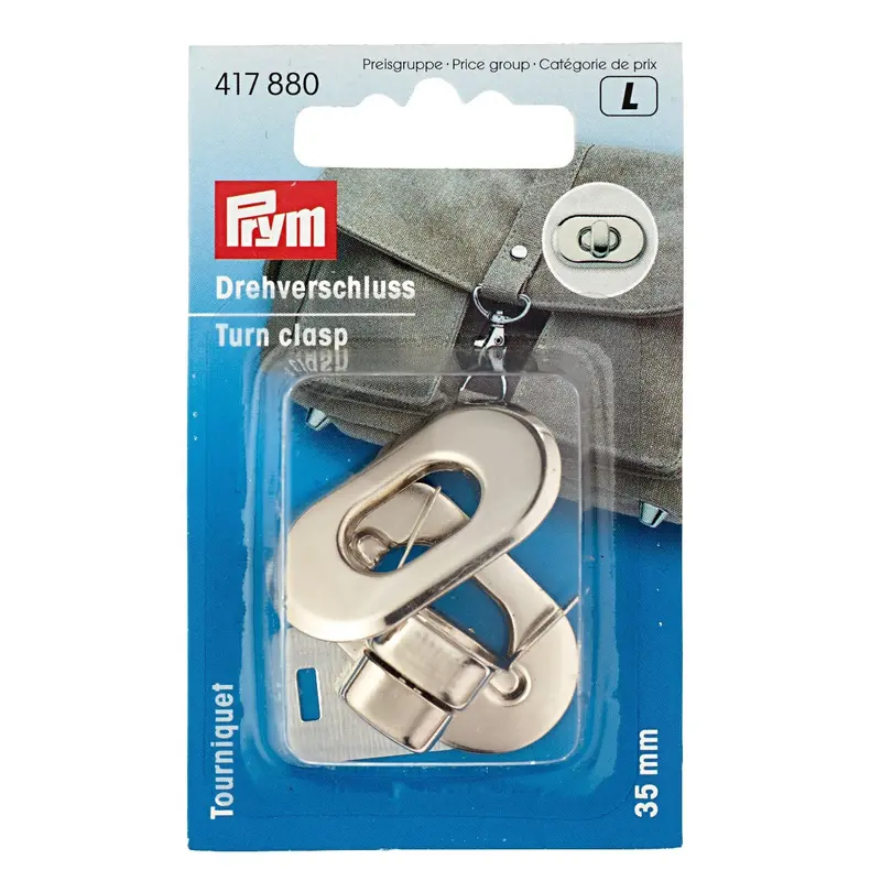 Prym Silver Turn Clasps For Bags And Rucksacks 1