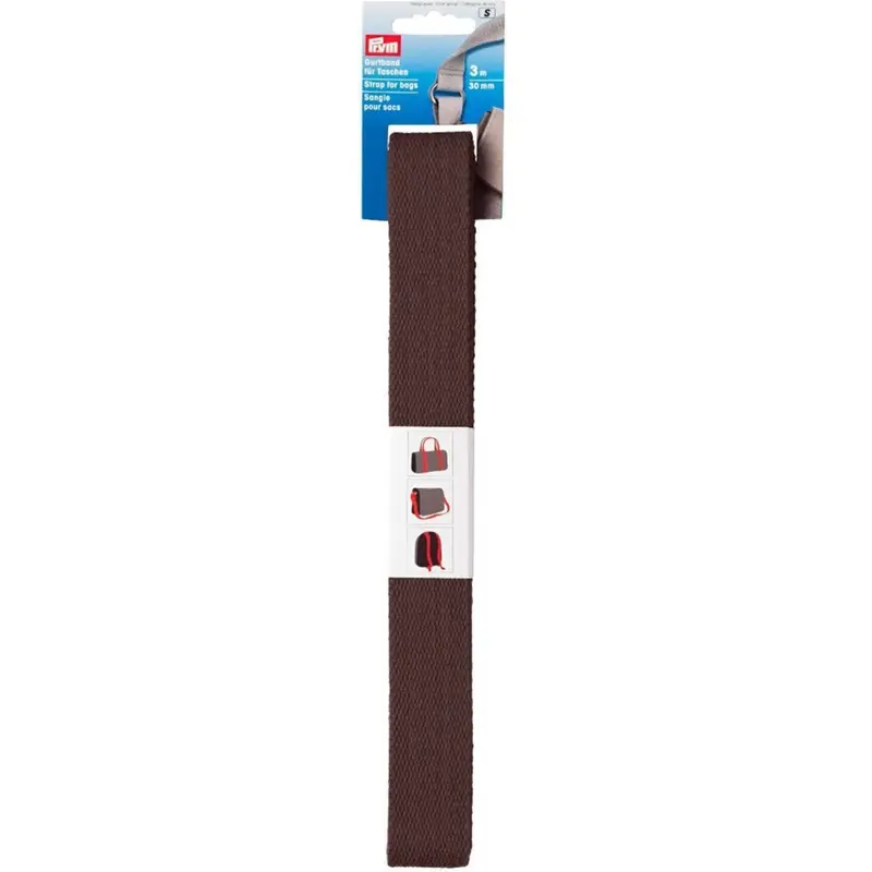 Prym Strapping Webbing For Bags 3M In Brown 1