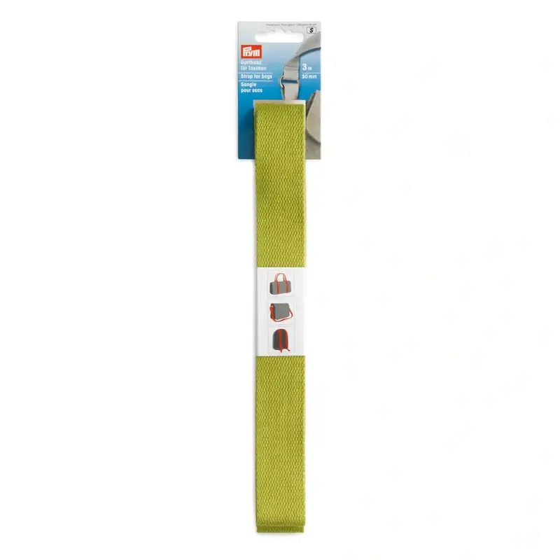 Prym Strapping Webbing For Bags 3M In Green 1