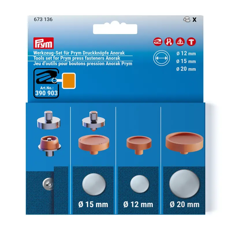 Prym Vario Creative Tool Set For Anorak Press Fasteners 1