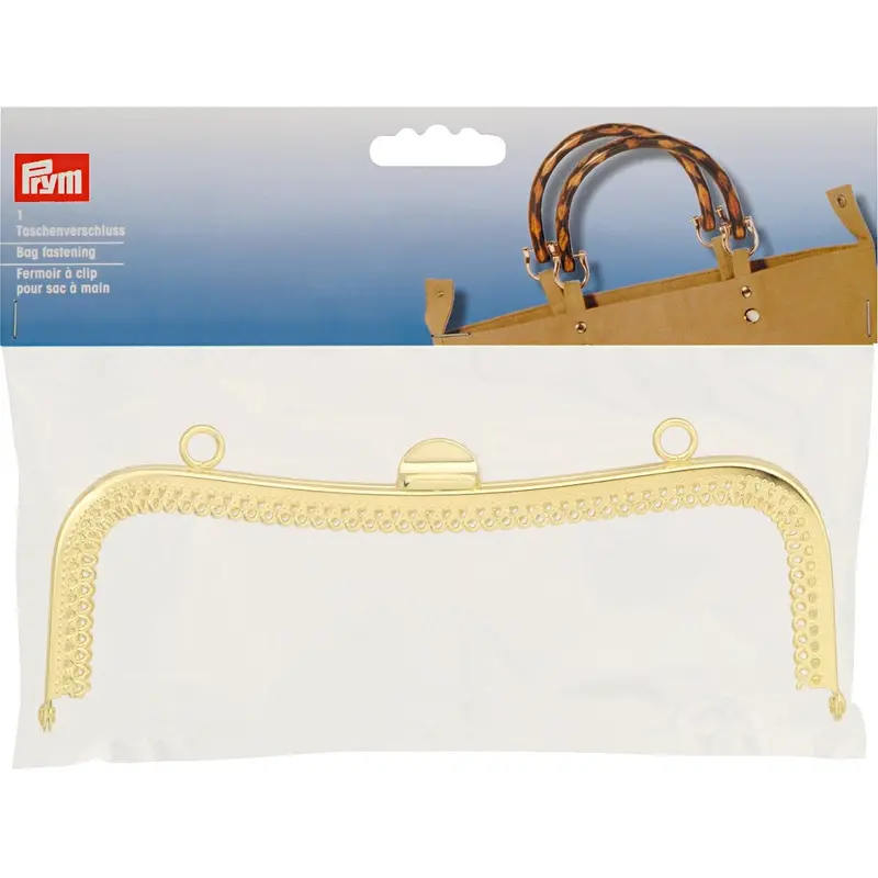 Prym Vintage Style Bag Fastener, Gold Colour 1