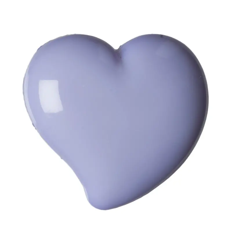 Purple Smooth Heart Shape Buttons 1