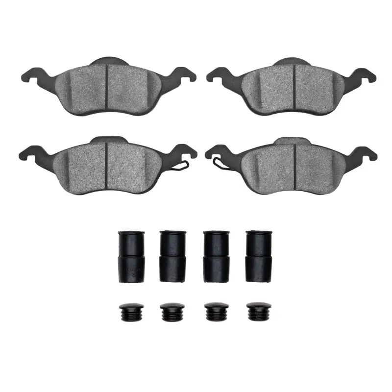R1 00-04 Ford Focus Front Ceramic Pads & Hardware Kit 1