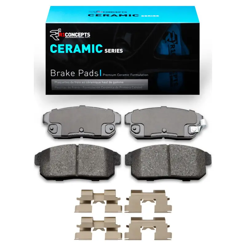 R1 00-06 Infiniti G20 Rear Ceramic Pads & Hardware Kit 1