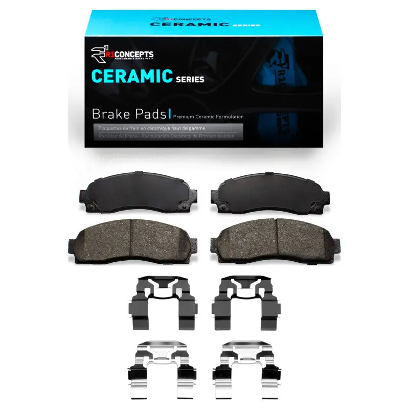 R1 01-05 Ford Explorer Sport Front Ceramic Pads & Hardware Kit 1