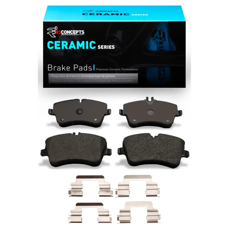 R1 01-05 Mercedes-Benz C230 Front Ceramic Pads & Hardware Kit 1