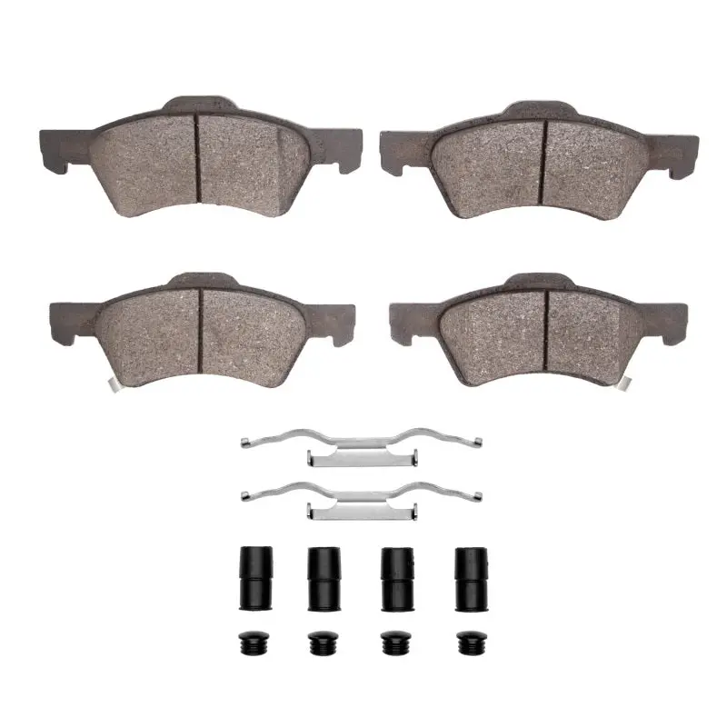 R1 01-07 Chrysler Voyager Front Ceramic Pads & Hardware Kit 1