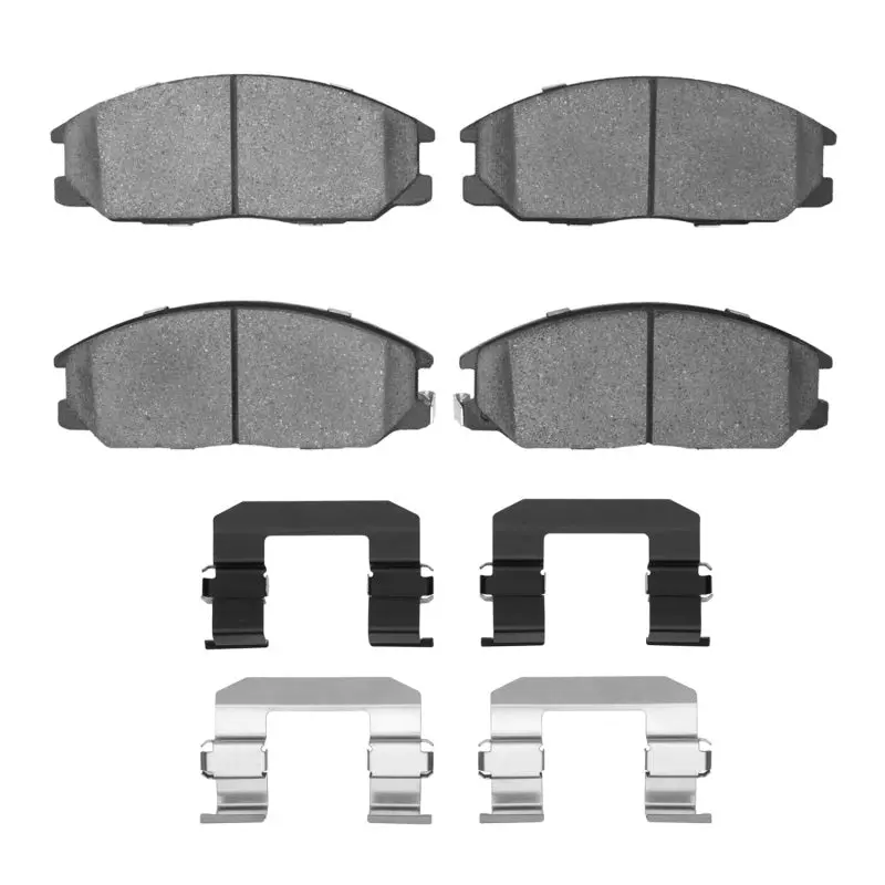 R1 01-09 Hyundai Santa Fe Front Ceramic Brake Pads & Hardware Kit 1