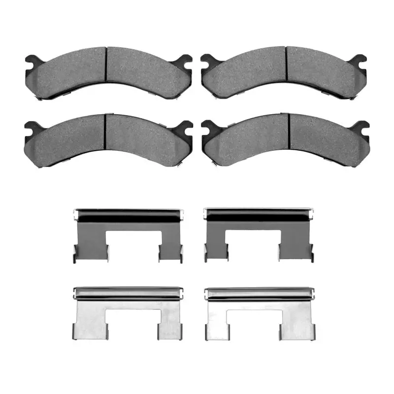 R1 01-10 Chevrolet Silverado 3500 Rear Ceramic Pads & Hardware Kit 1