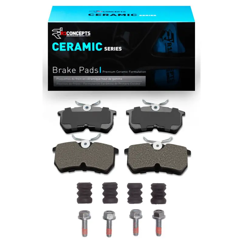 R1 01-19 Ford Focus Rear Ceramic Pads & Hardware Kit 1
