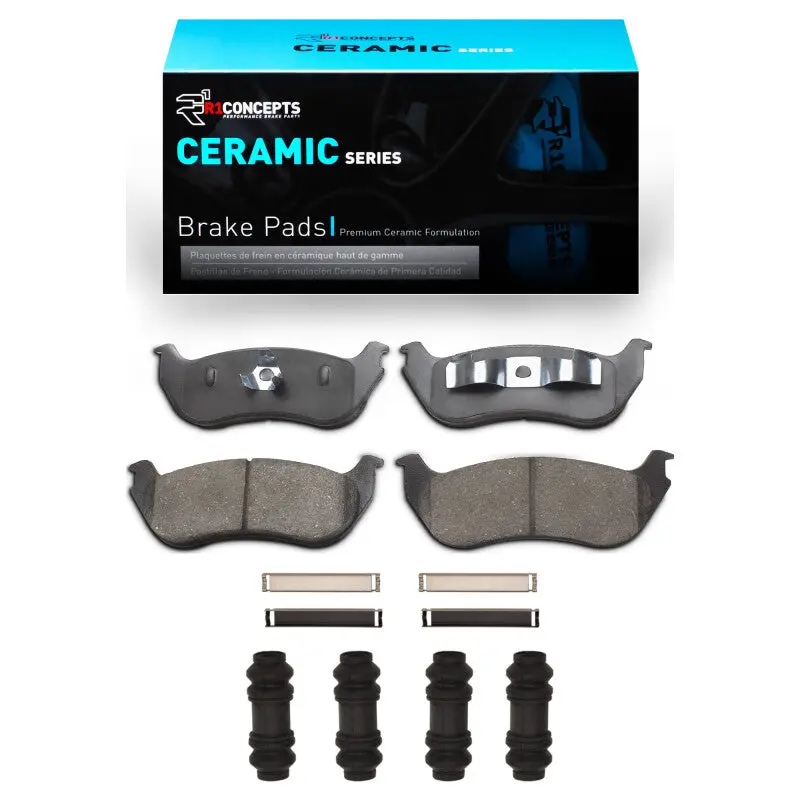 R1 02-05 Ford Explorer Rear Ceramic Pads & Hardware Kit 1