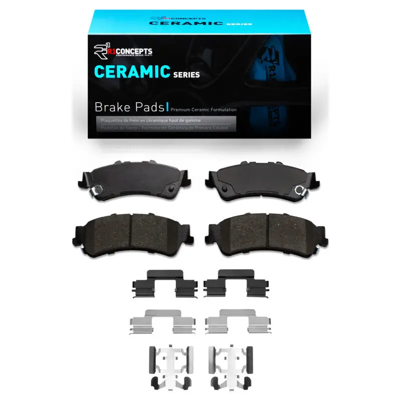 R1 03-07 Chevrolet Silverado 1500 Classic Rear Ceramic Pads & Hardware Kit 1