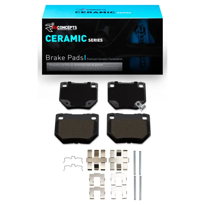R1 06-07 Subaru Impreza Rear Ceramic Pads & Hardware Kit 1