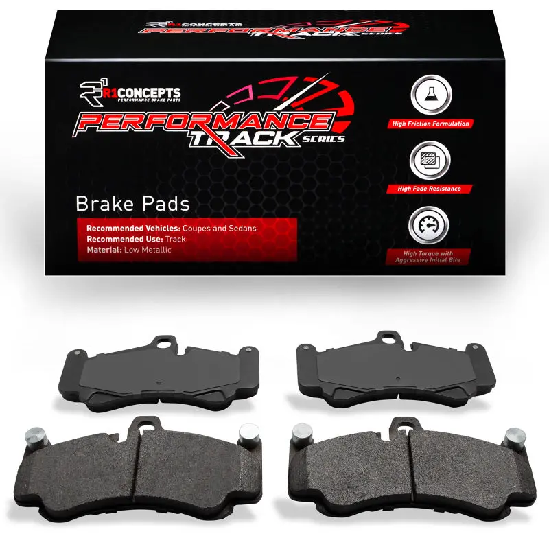 R1 06-12 Porsche Cayman Front/Rear Track/Street Brake Pads 1