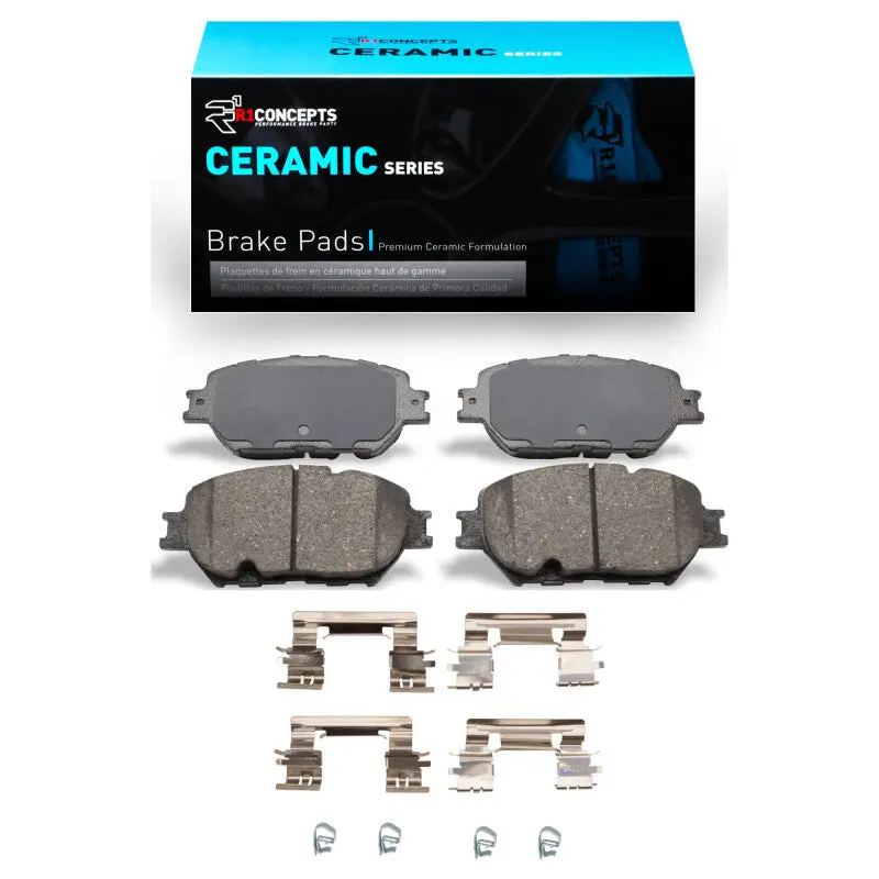 R1 06-15 Lexus Gs300 Front Ceramic Brake Pads & Hardware Kit 1