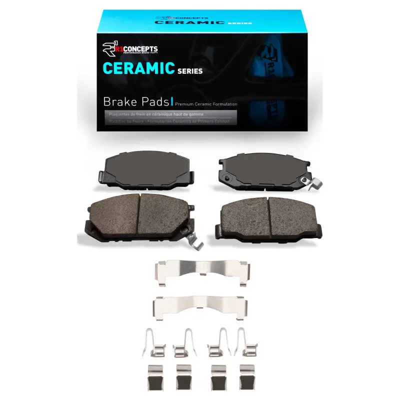 R1 1982-1985 Toyota Celica Front R1 Ceramic Pads & Hardware Kit 1