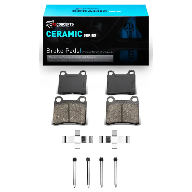 R1 1983-1989 Mercedes-Benz 190E Rear R1 Ceramic Pads & Hardware Kit 1