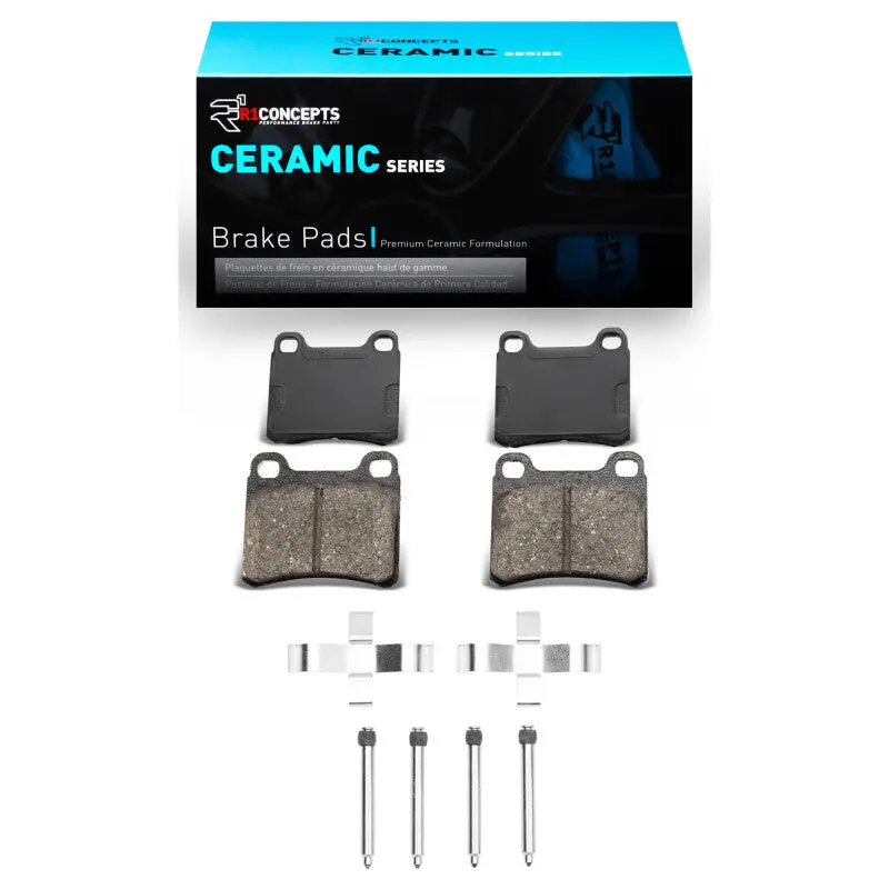 R1 1983-1995 Mercedes-Benz C280 Rear R1 Ceramic Pads & Hardware Kit 1