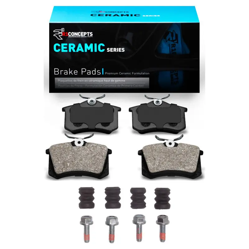 R1 1985-2019 Audi A3 Rear R1 Ceramic Pads & Hardware Kit 1