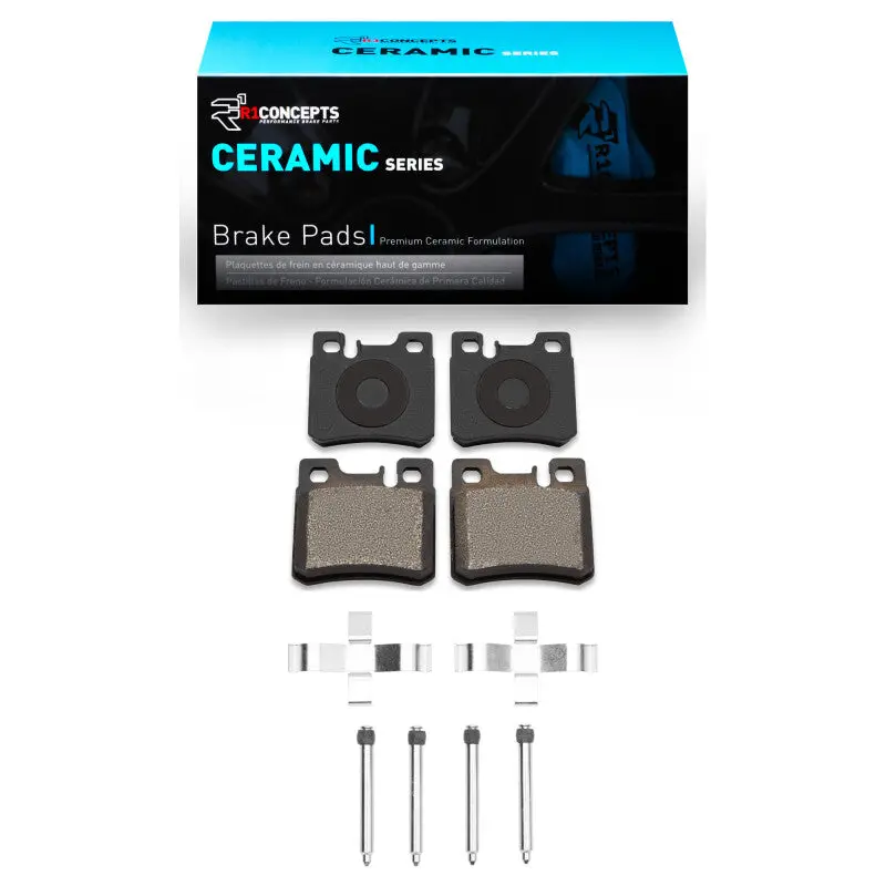 R1 1987-2000 Mercedes-Benz Sl320 Rear R1 Ceramic Pads & Hardware Kit 1