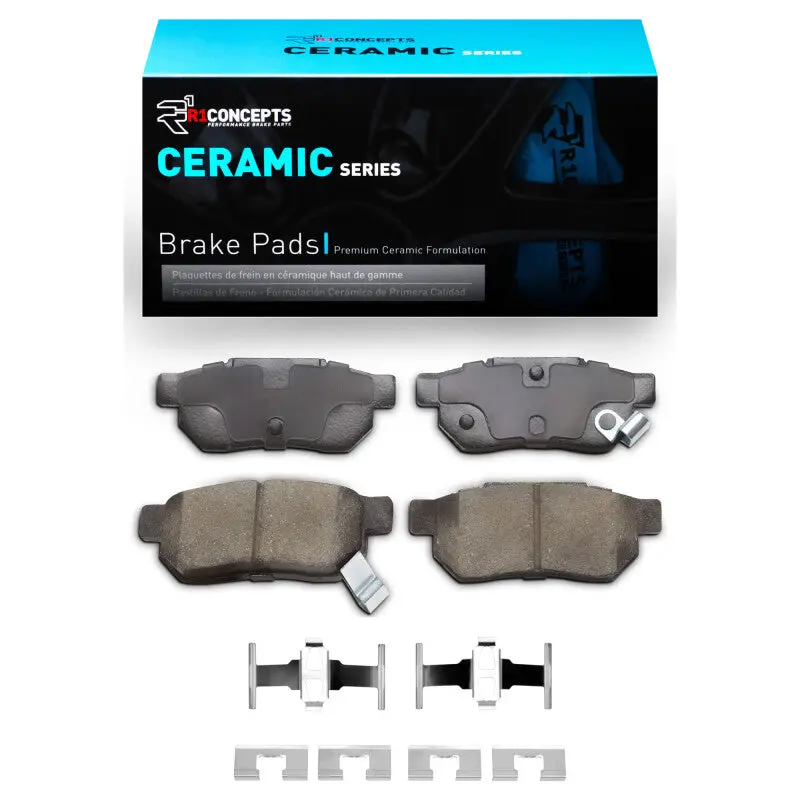 R1 1988-2001 Acura Integra Rear R1 Ceramic Pads & Hardware Kit 1