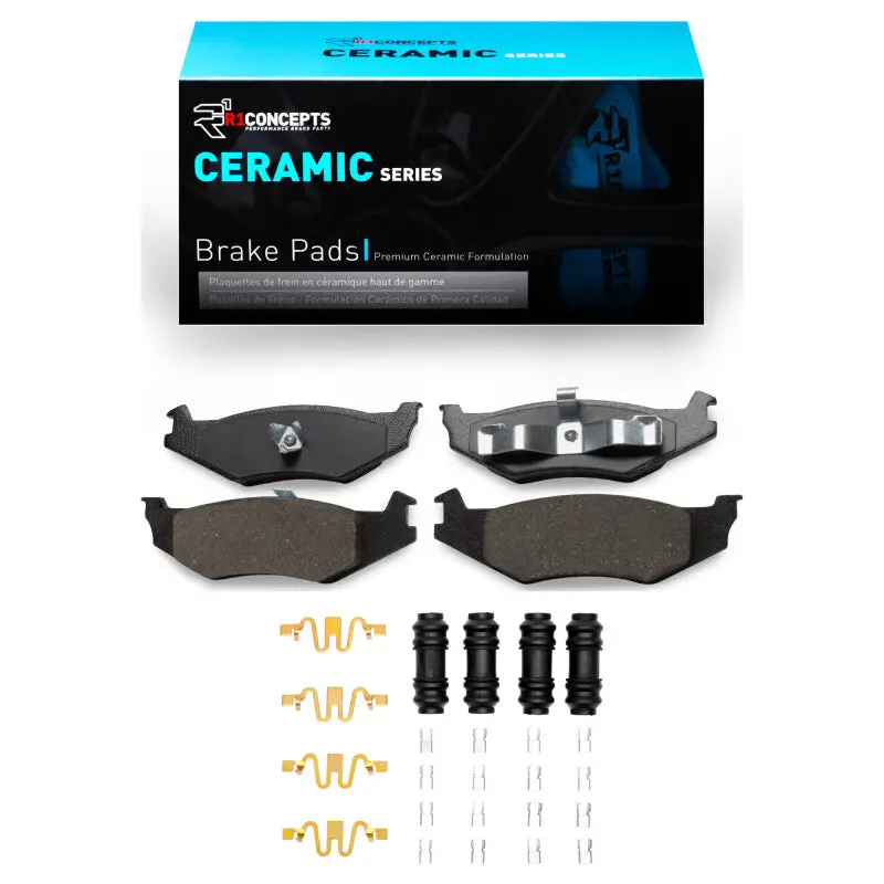 R1 1989-2010 Chrysler Lhs Rear R1 Ceramic Pads & Hardware Kit 1