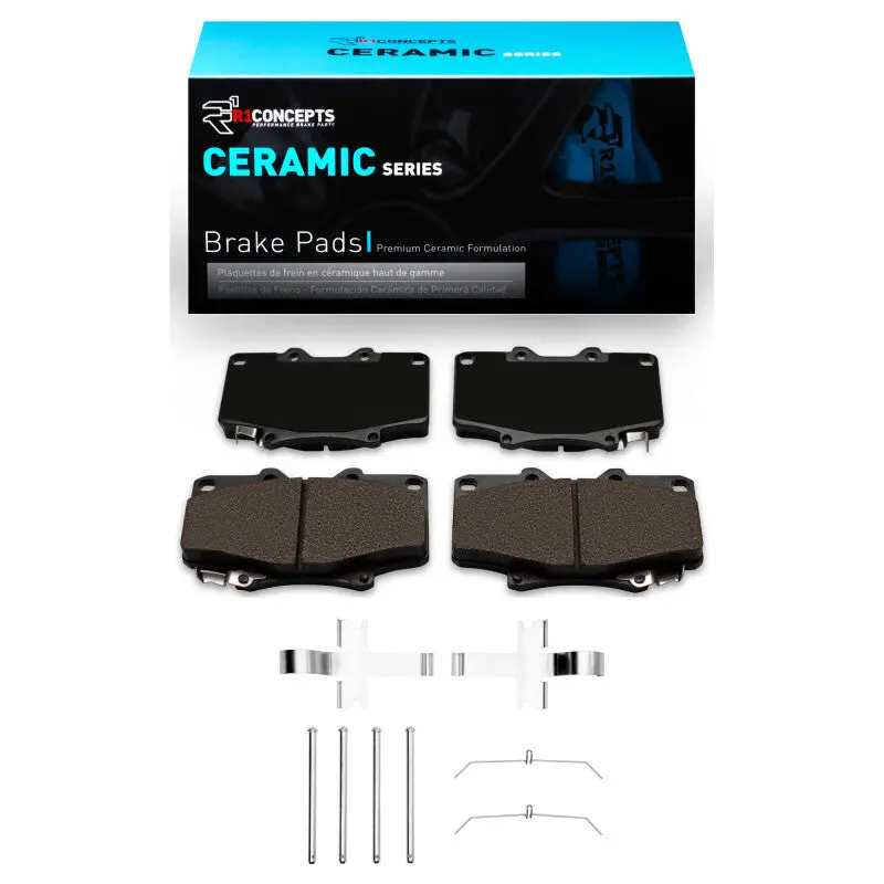 R1 1990-1992 Toyota Land Cruiser Front R1 Ceramic Pads & Hardware Kit 1