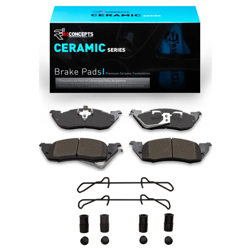 R1 1991-1998 Dodge Dakota Rwd Front R1 Ceramic Pads & Hardware Kit 1