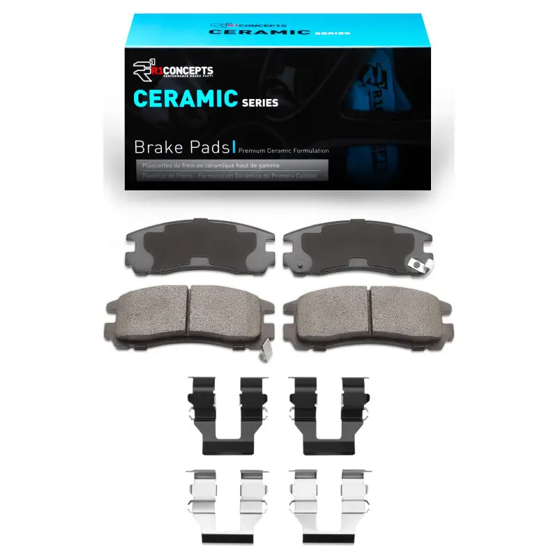 R1 1992-2012 Chrysler Sebring Rear R1 Ceramic Pads & Hardware Kit 1