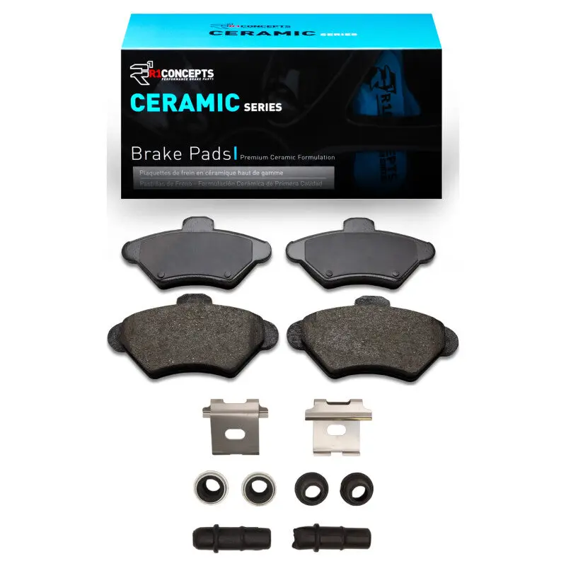 R1 1993-1998 Ford Mustang Front R1 Ceramic Pads & Hardware Kit 1