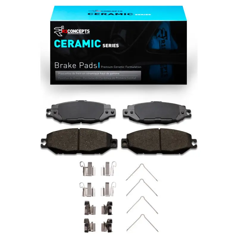 R1 1993-2000 Lexus Ls400 Rear R1 Ceramic Pads & Hardware Kit 1