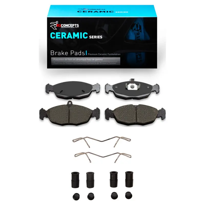 R1 1995-1999 Chevrolet Tigra (Mexico) Front/Rear R1 Ceramic Pads & Hardware Kit 1