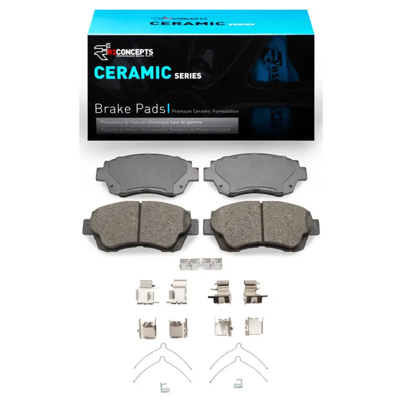 R1 1995-2003 Toyota Camry Front R1 Ceramic Pads & Hardware Kit 1