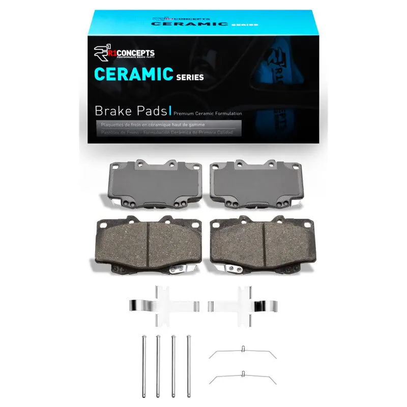 R1 1995-2004 Toyota 4Runner Front R1 Ceramic Pads & Hardware Kit 1