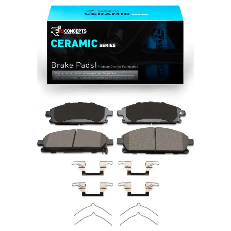 R1 1996-2004 Infiniti Qx4 Front R1 Ceramic Pads & Hardware Kit 1
