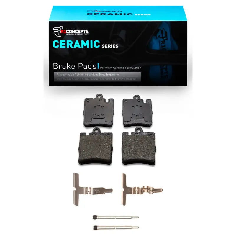 R1 1996-2011 Mercedes-Benz C230 Rear R1 Ceramic Pads & Hardware Kit 1