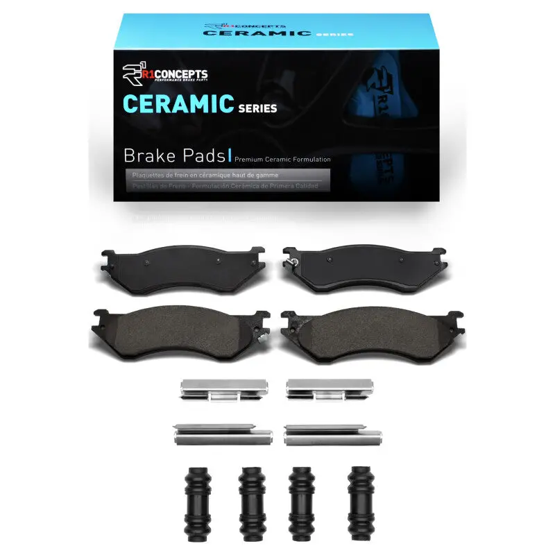R1 1997-2004 Dodge B1500 Front R1 Ceramic Pads & Hardware Kit 1