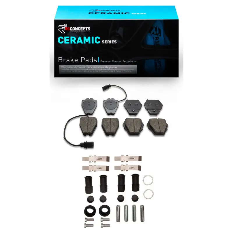 R1 1999-2005 Audi S6 Front R1 Ceramic Pads & Hardware Kit 1
