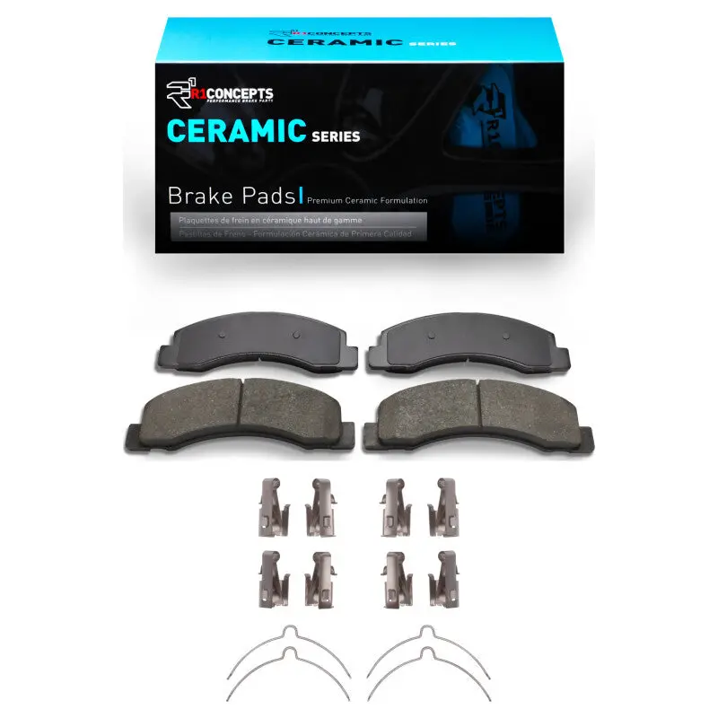 R1 1999-2005 Ford Excursion Front R1 Ceramic Pads & Hardware Kit 1
