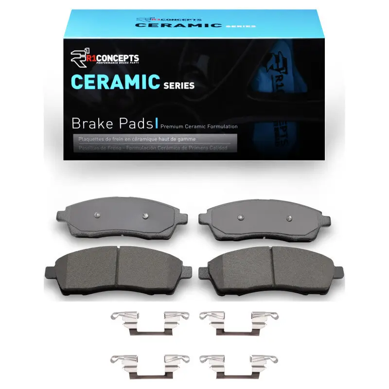 R1 1999-2005 Ford Excursion Rear R1 Ceramic Pads & Hardware Kit 1