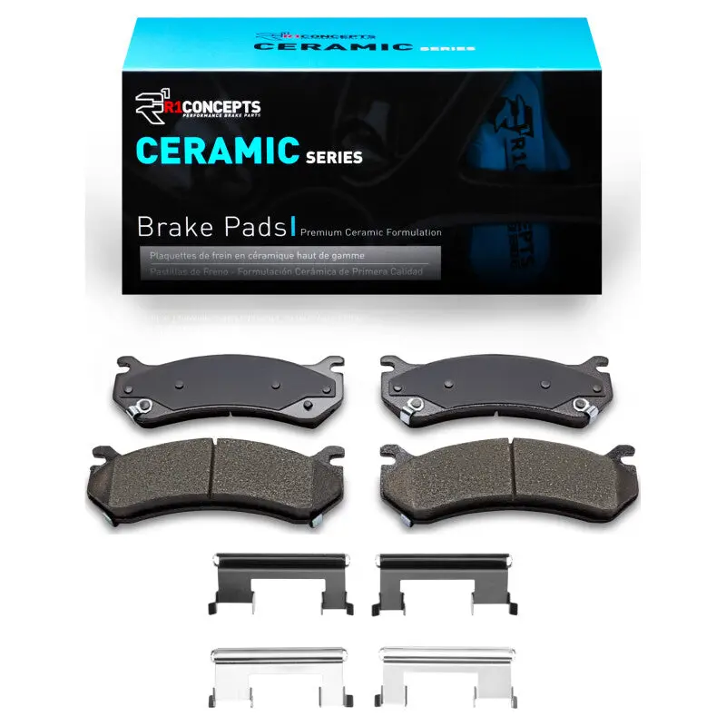 R1 1999-2013 Cadillac Escalade Ext Front/Rear R1 Ceramic Pads & Hardware Kit 1