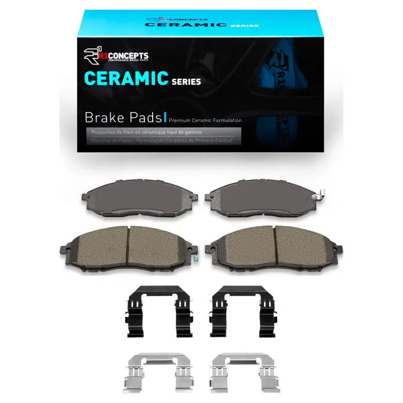 R1 2000-2004 Nissan Frontier Front R1 Ceramic Pads & Hardware Kit 1