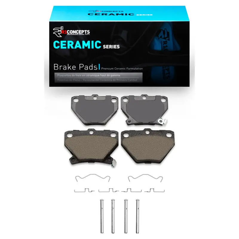 R1 2000-2008 Pontiac Vibe Rear R1 Ceramic Pads & Hardware Kit 1