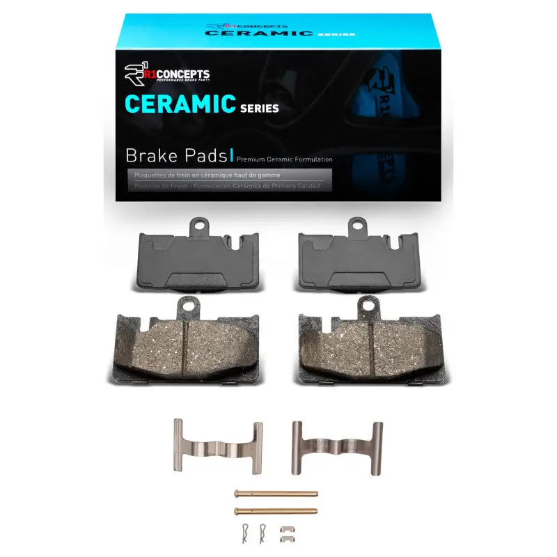 R1 2001-2006 Lexus Ls430 Rear R1 Ceramic Pads & Hardware Kit 1