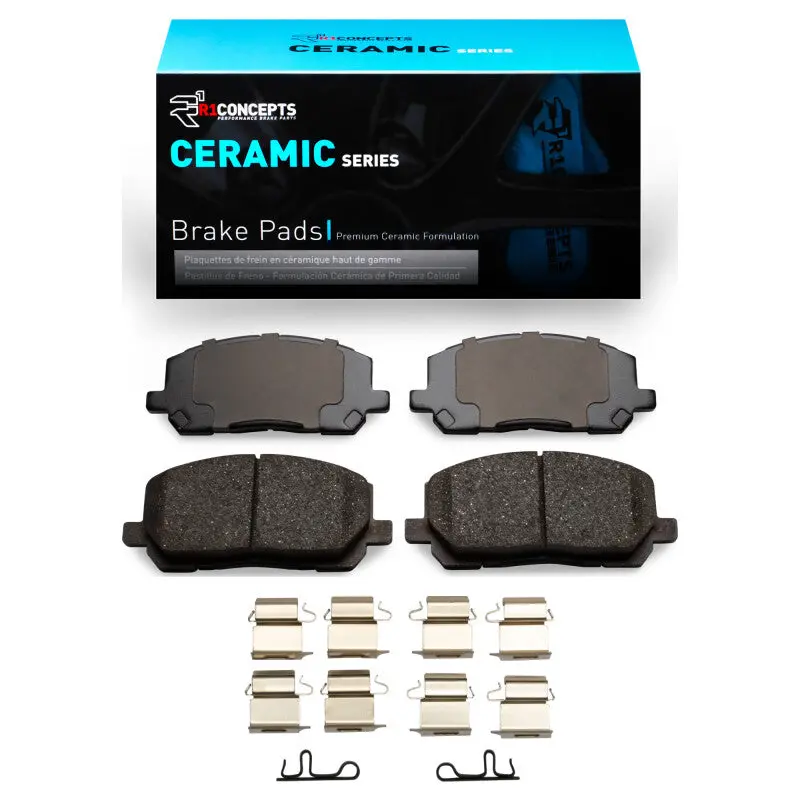 R1 2001-2007 Toyota Highlander Front R1 Ceramic Pads & Hardware Kit 1