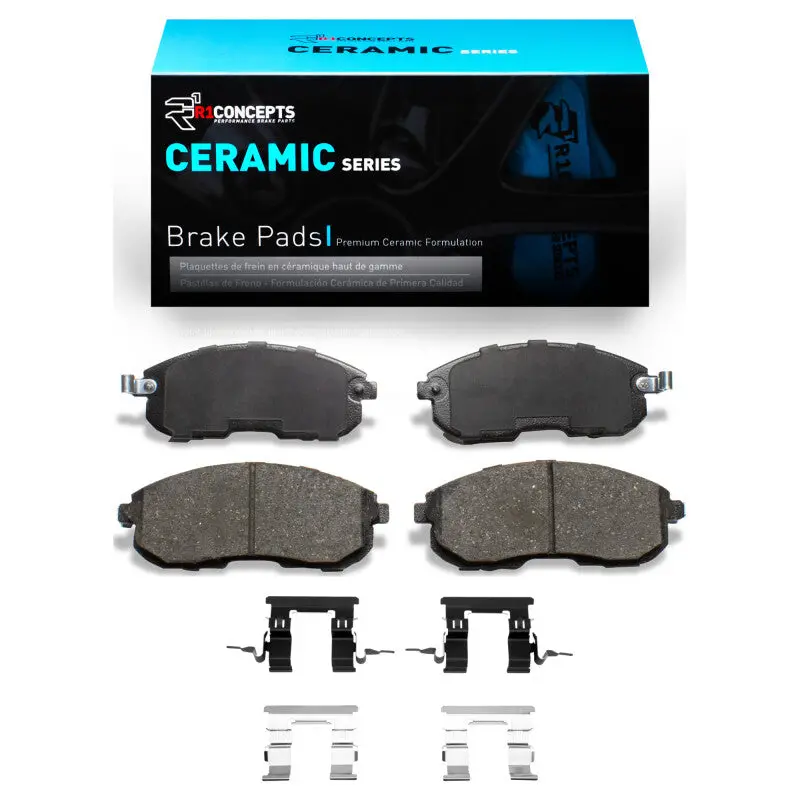 R1 2002-2019 Infiniti I35 Front R1 Ceramic Pads & Hardware Kit 1