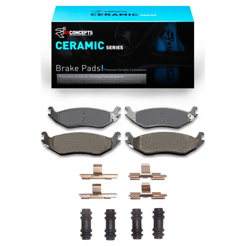 R1 2002-2024 Chrysler Aspen Rear R1 Ceramic Pads & Hardware Kit 1