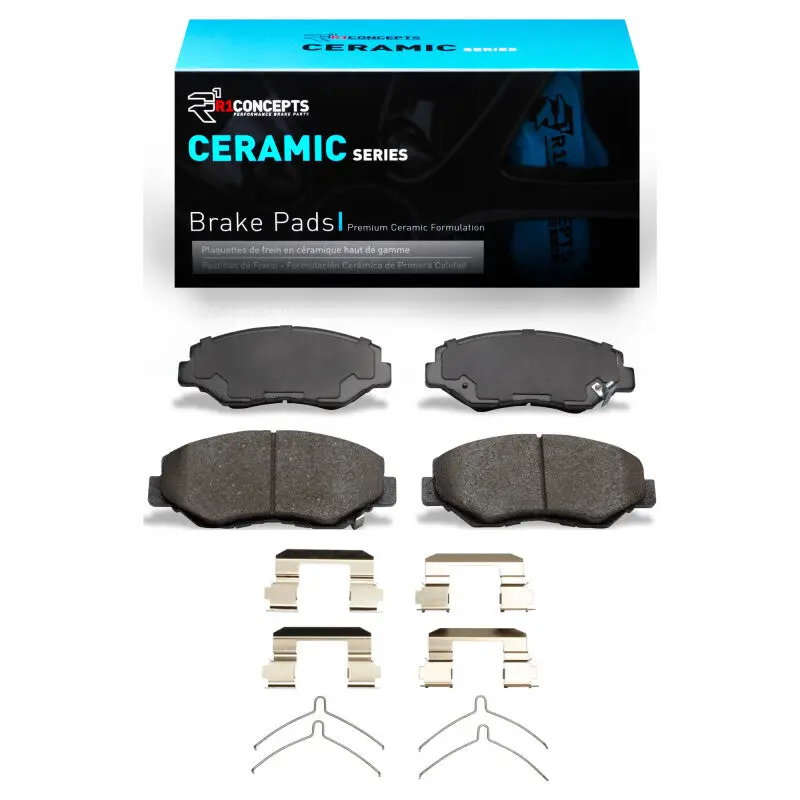 R1 2003-2008 Honda Pilot Front R1 Ceramic Pads & Hardware Kit 1