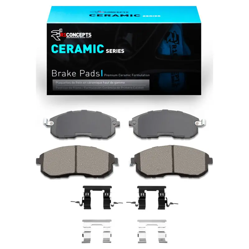 R1 2003-2012 Infiniti G35 Front R1 Ceramic Pads & Hardware Kit 1