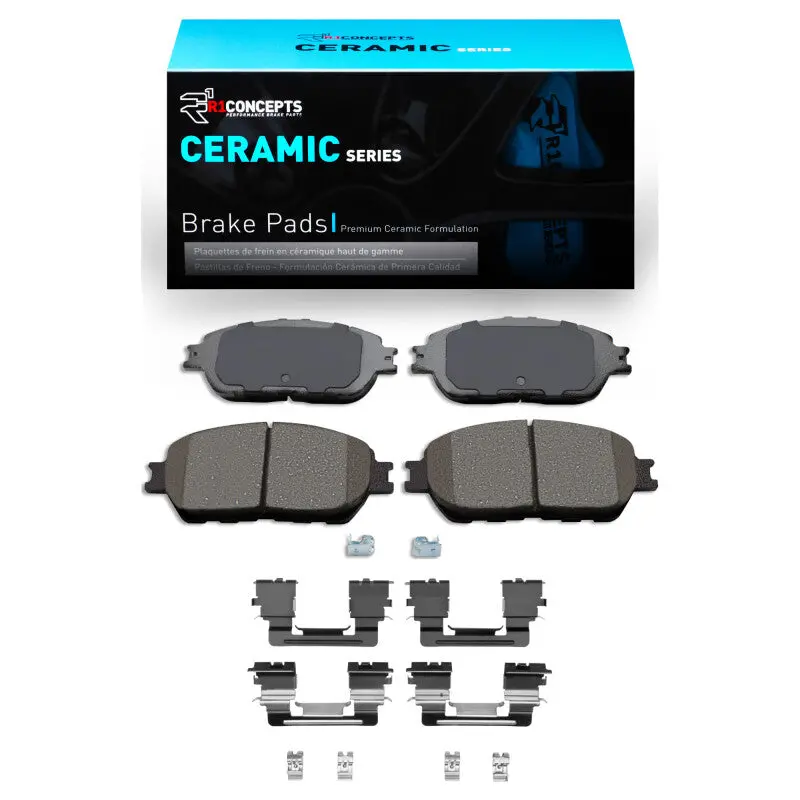 R1 2005-2015 Toyota Tacoma Front R1 Ceramic Pads & Hardware Kit 1
